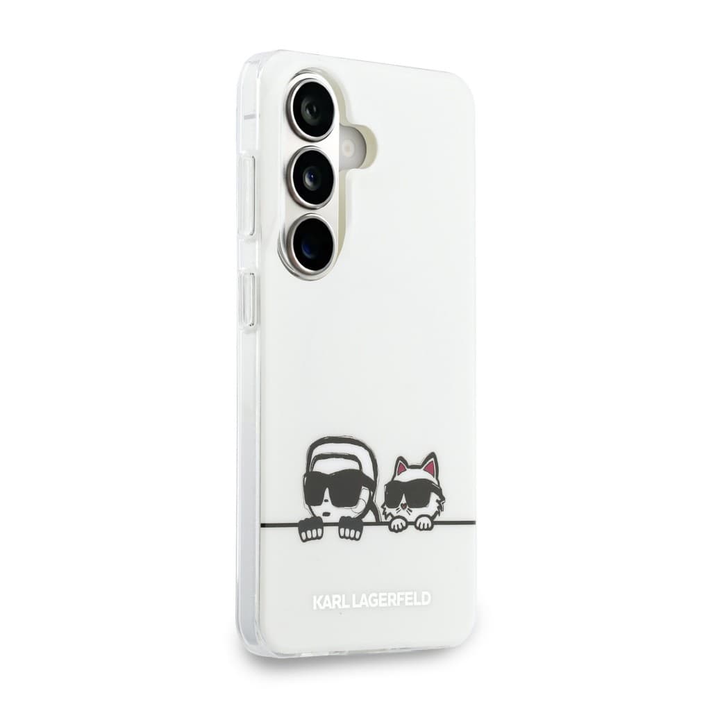 Zadní kryt Karl Lagerfeld IML K&amp;CH Peekaboo Logo Magnetic pro Samsung Galaxy S26+ bílý - náhled 3