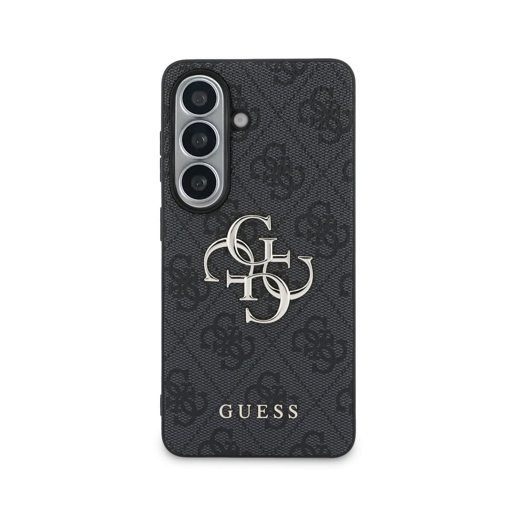 Zadní kryt Guess PU 4G Metal Logo pro Samsung Galaxy S26+ šedý - náhled 3