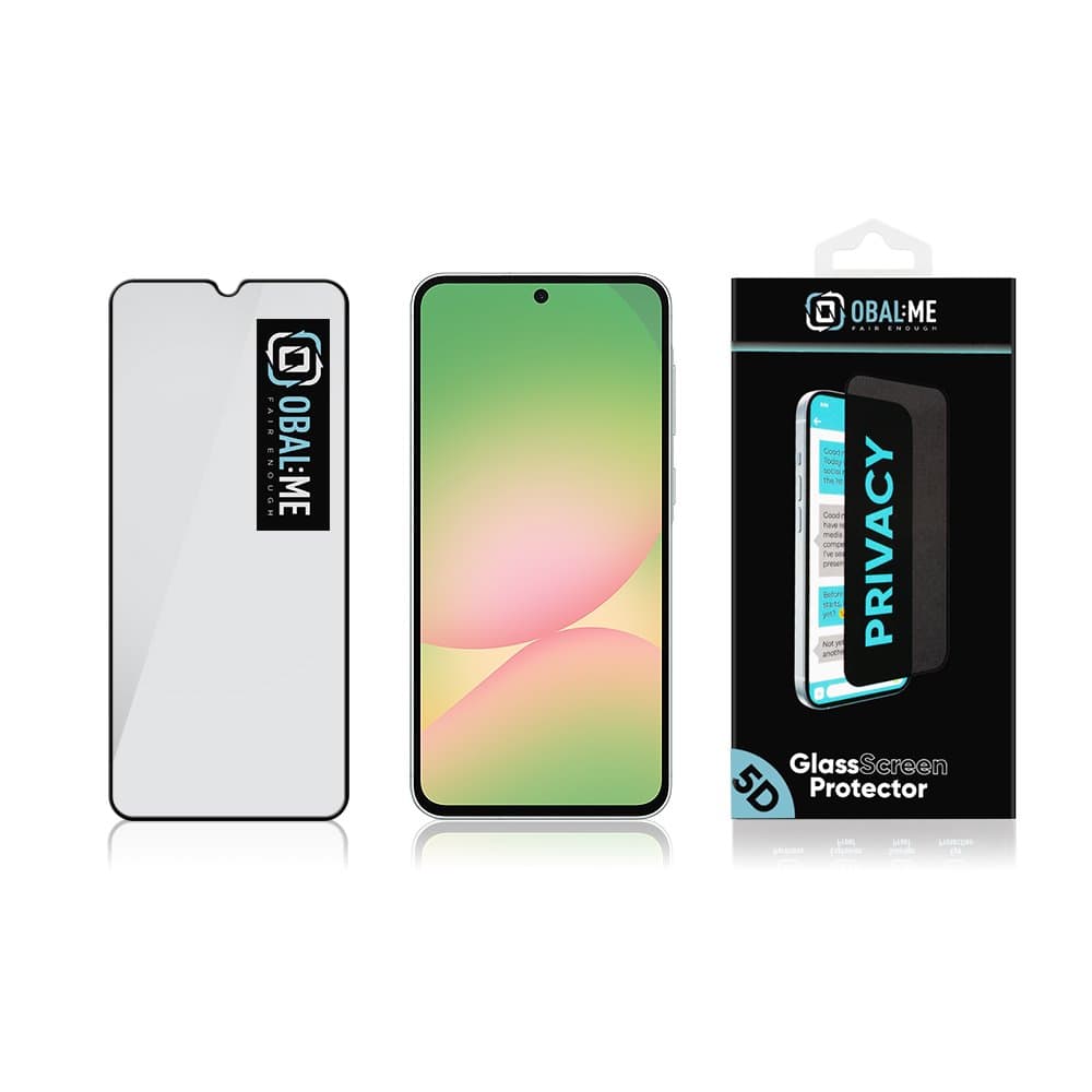 Tvrzené sklo OBAL:ME Privacy 5D pro Samsung Galaxy A37 5G/A57 5G černé - náhled 3