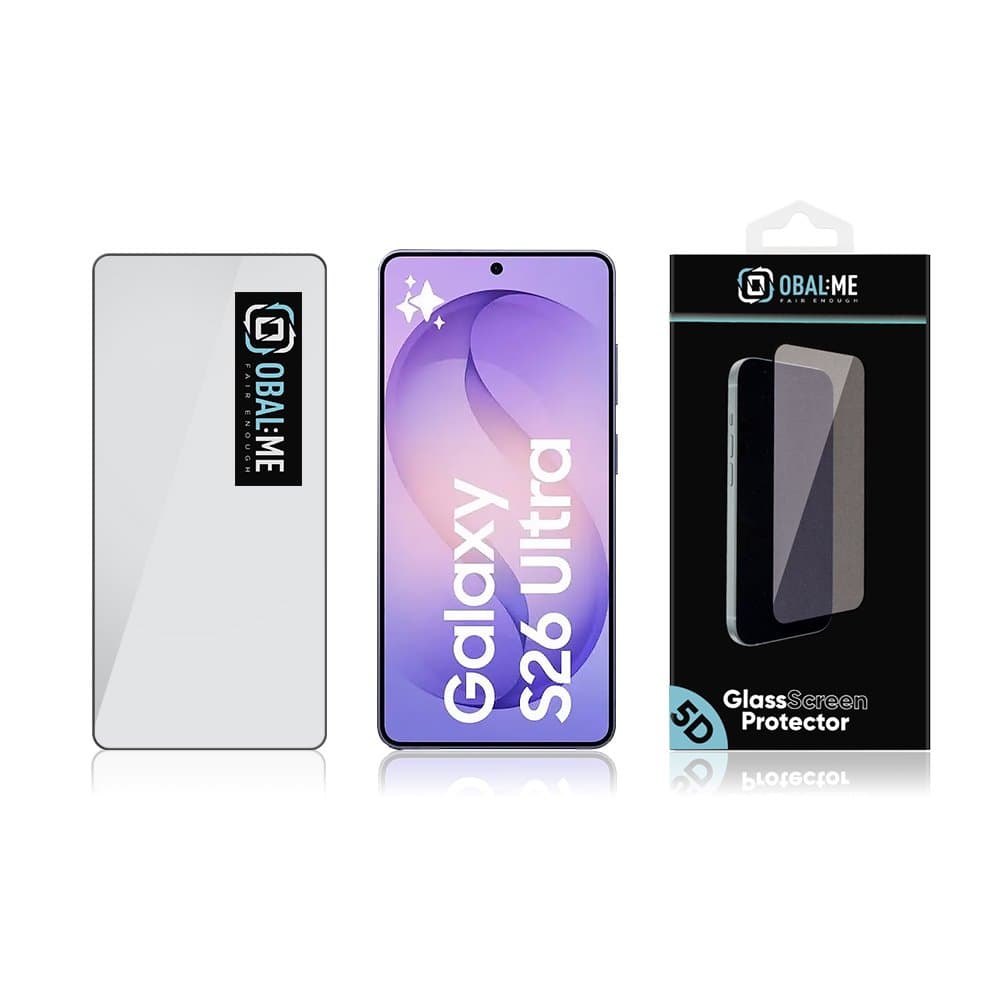 Tvrzené sklo OBAL:ME 5D pro Samsung Galaxy S26 Ultra černé - náhled 3