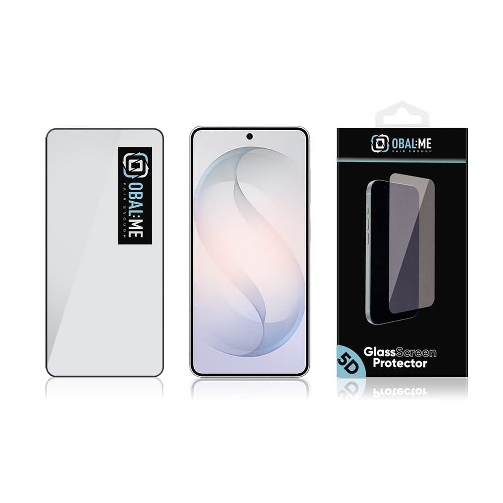 Tvrzené sklo OBAL:ME 5D pro Samsung Galaxy S26 černé - náhled 3