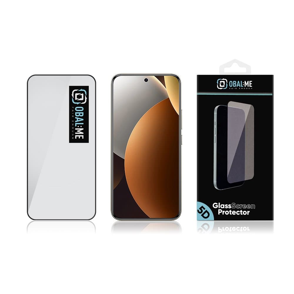 Tvrzené sklo OBAL:ME 5D pro Xiaomi Redmi Note 15 Pro+ 5G/Poco M8 Pro 5G černé - náhled 3