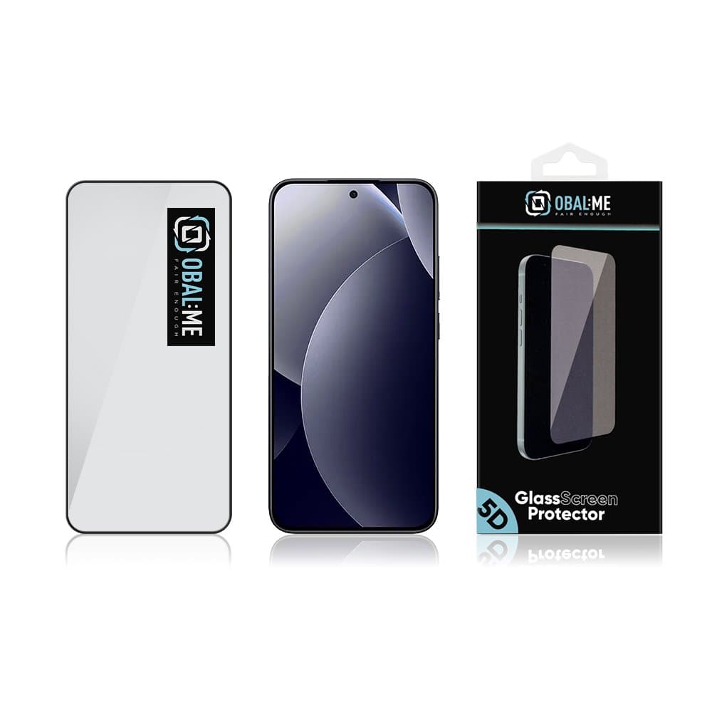 Tvrzené sklo OBAL:ME 5D pro Xiaomi Redmi Note 15 Pro 5G černé - náhled 3