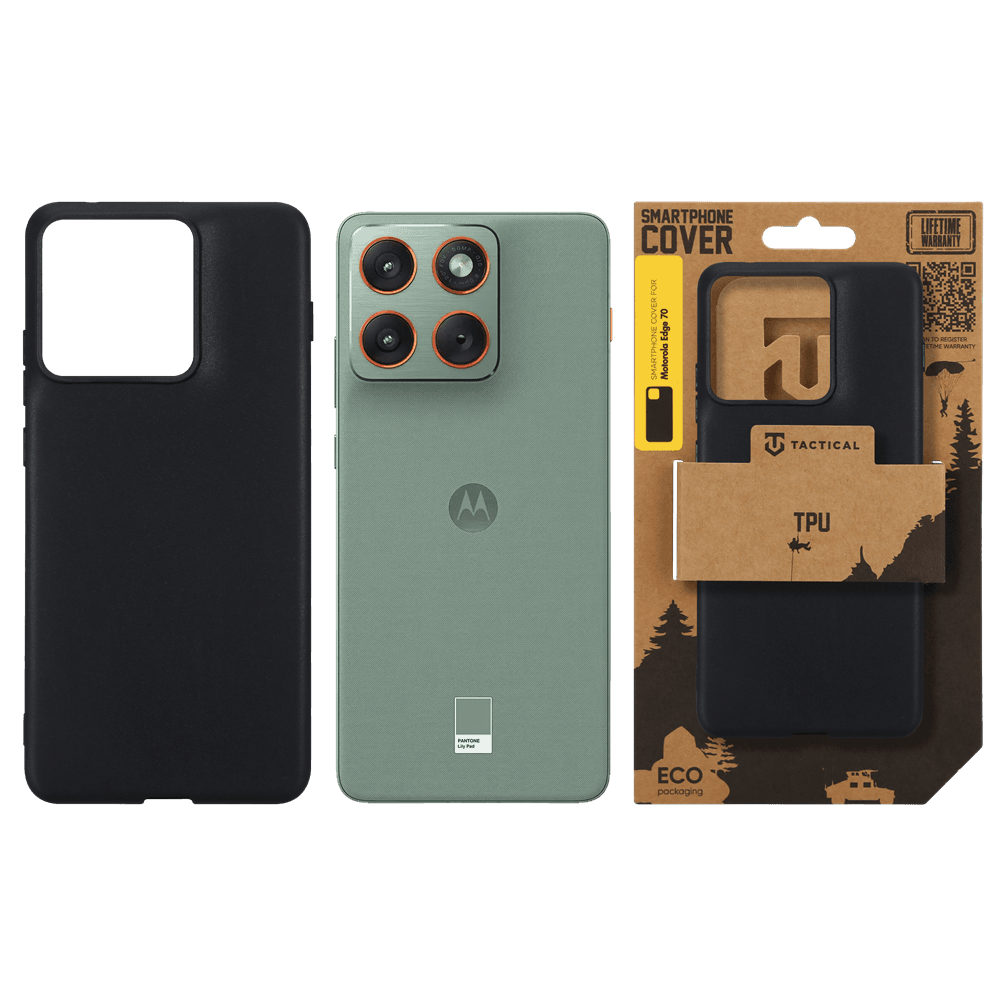 Kryt Tactical TPU pro Motorola Edge 70 černý - náhled 3