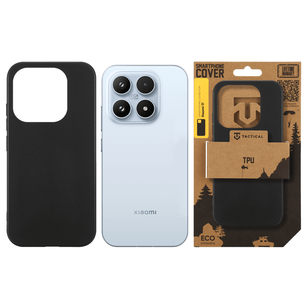Kryt Tactical TPU pro Xiaomi 17 černý - náhled 3