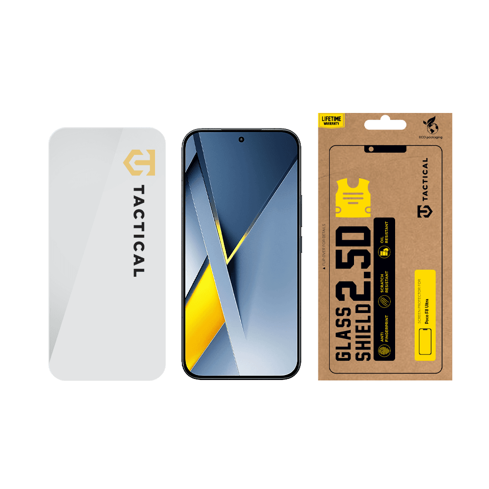 Tvrzené sklo Tactical Glass Shield 2.5D pro Poco F8 Ultra - náhled 3