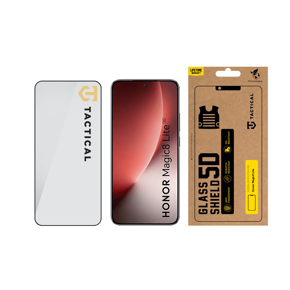 Tvrzené sklo Tactical Glass Shield 5D pro Honor Magic8 Lite černé - náhled 3