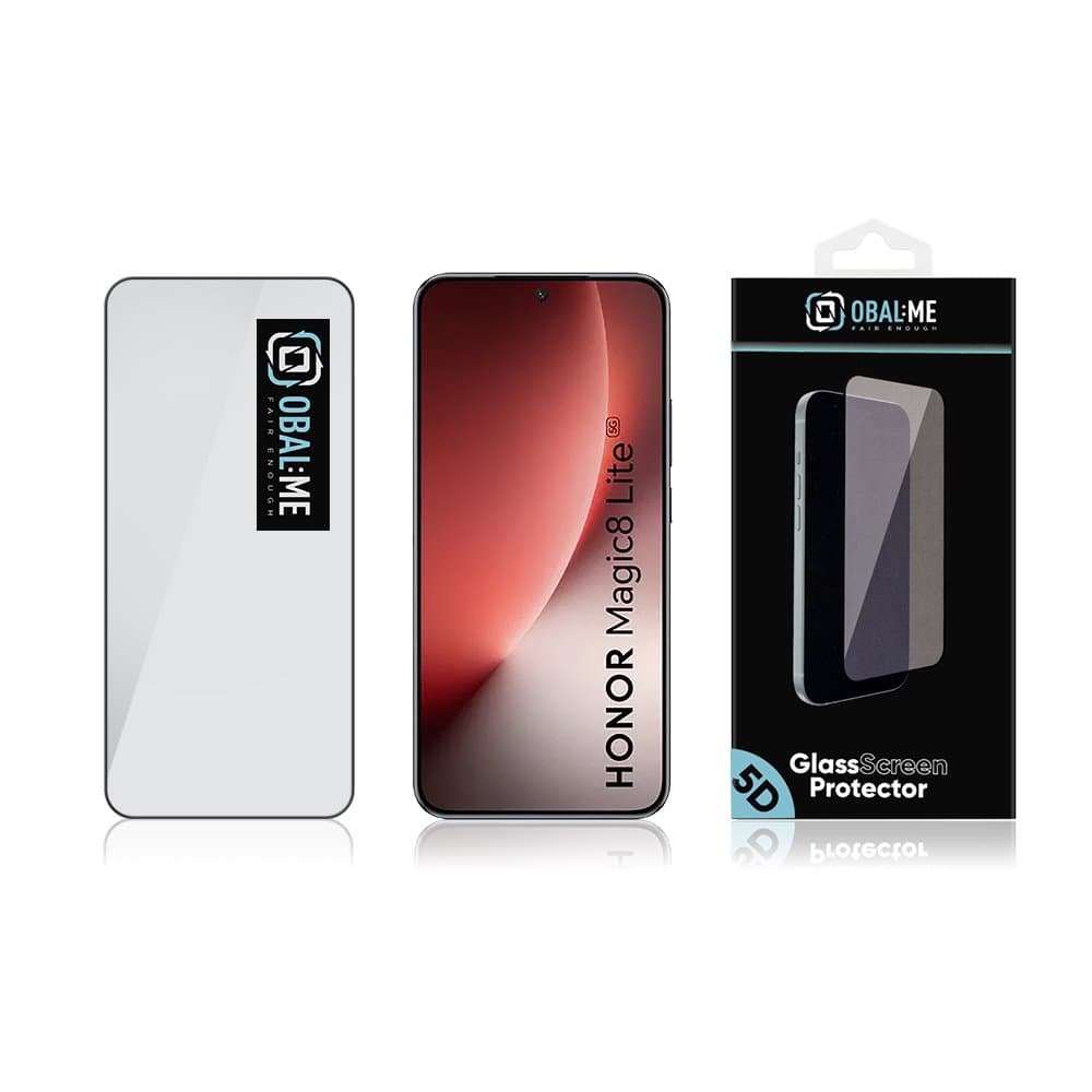 Tvrzené sklo OBAL:ME 5D pro Honor Magic8 Lite černé - náhled 3