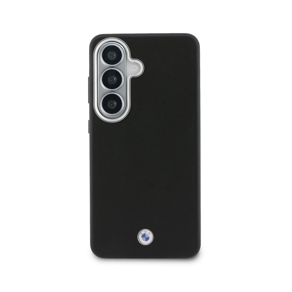 Zadní kryt BMW Signature PU Leather Metal Logo Magnetic pro Samsung Galaxy S26 černý - náhled 3
