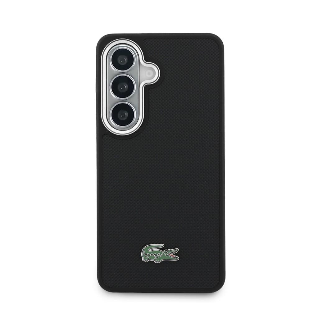 Zadní kryt Lacoste Petit Pique Metal Logo Magnetic pro Samsung Galaxy S26+ černý - náhled 3
