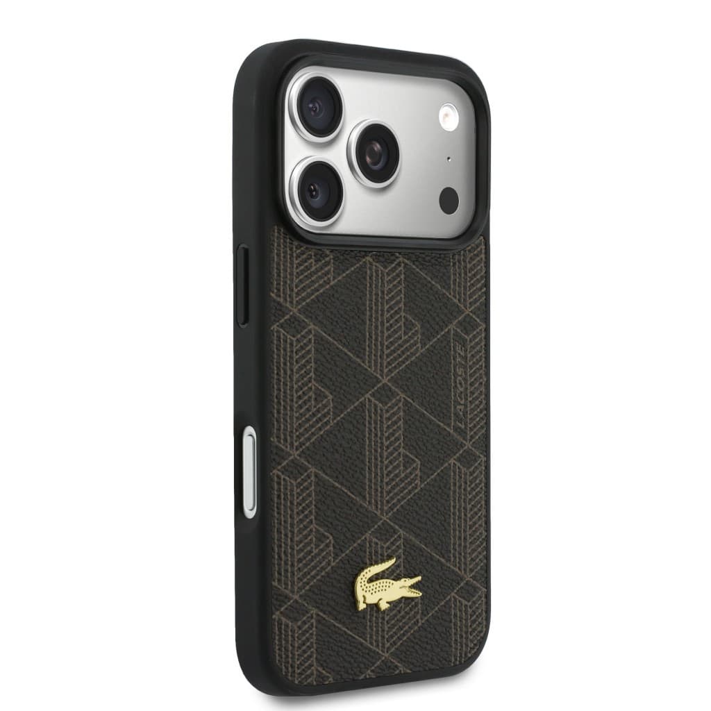 Zadní kryt Lacoste PVC Blend MagSafe + Peněženka pro iPhone 17 Pro hnědý - náhled 3