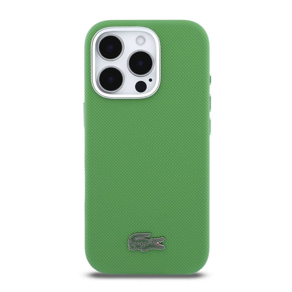 Zadní kryt Lacoste PVC Iconic Petit Pique Metal Logo MagSafe pro iPhone 16 Pro Max Estragon Green - náhled 3