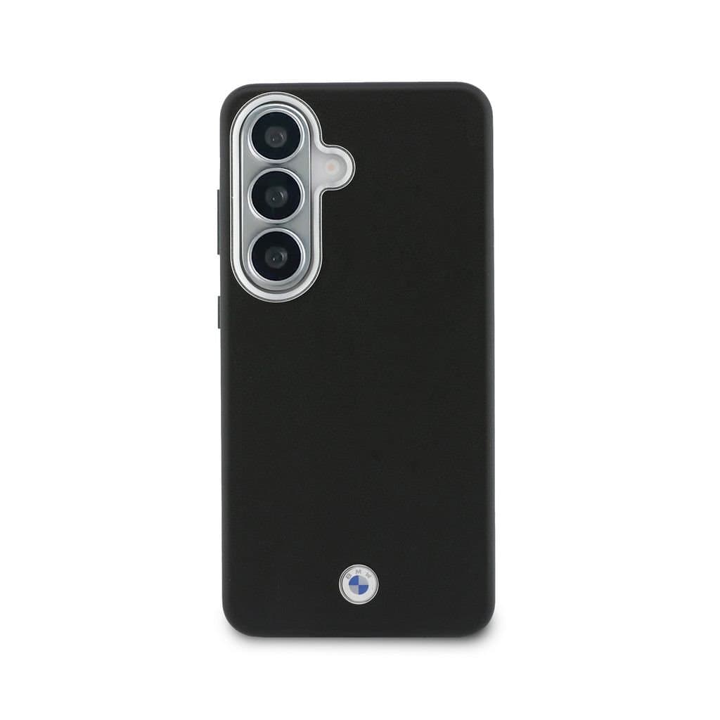 Zadní kryt BMW Signature PU Leather Metal Logo Magnetic pro Samsung Galaxy S26+ černý - náhled 3