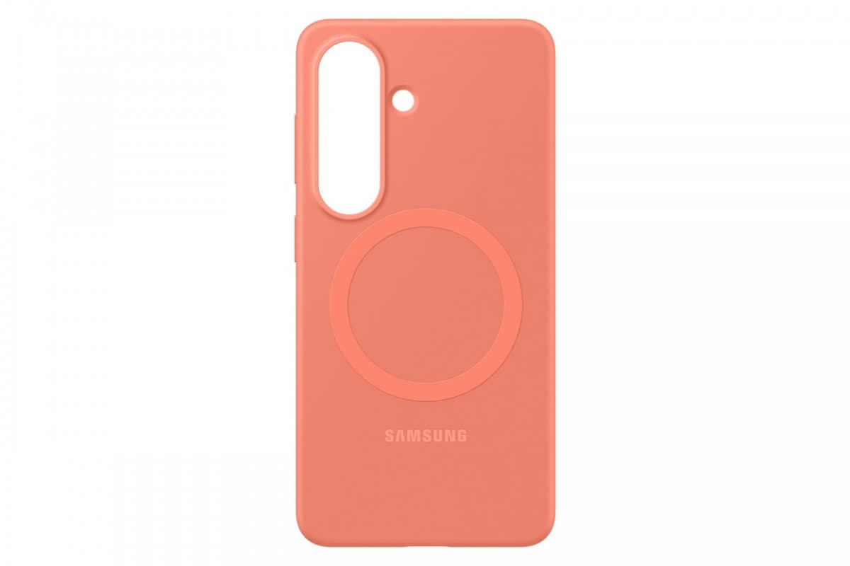 Silikonový magnetický kryt EF-ES942COE Samsung pro Galaxy S26 Coral Red - náhled 3