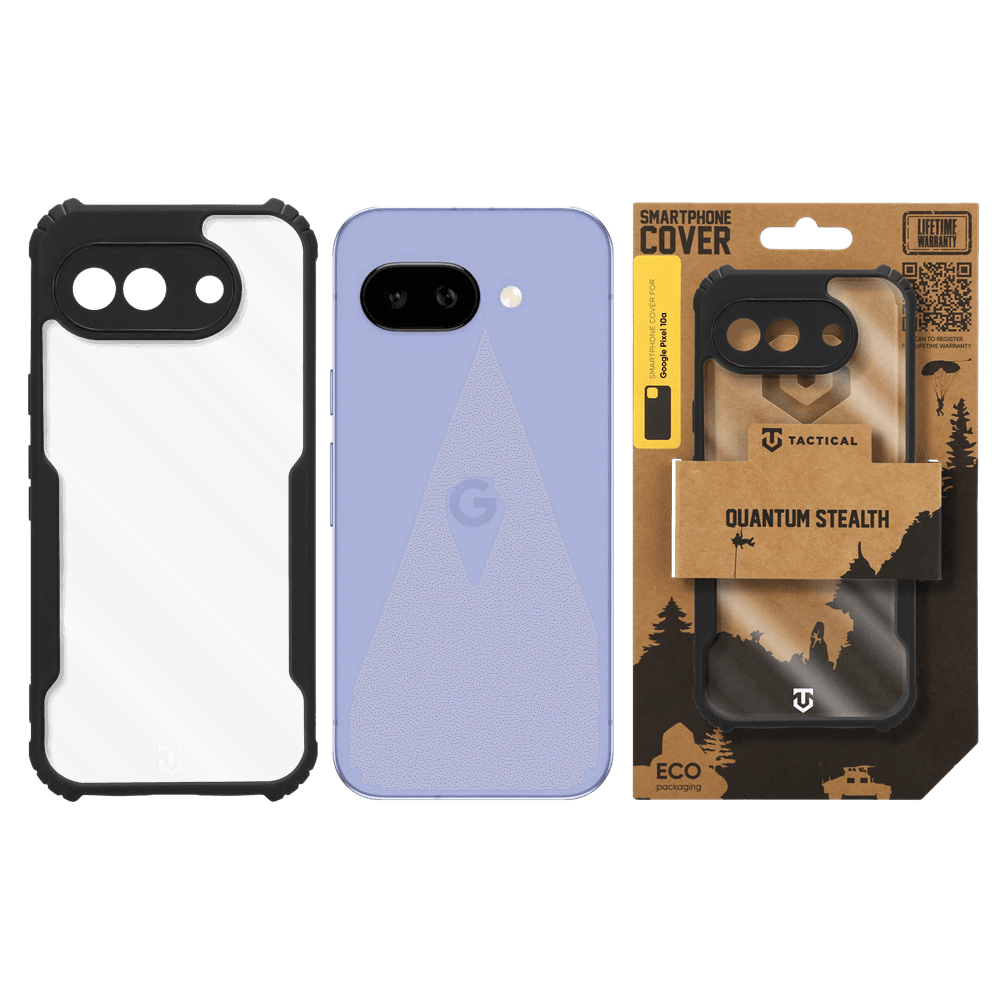 Kryt Tactical Quantum Stealth pro Google Pixel 10a čirý/černý - náhled 3