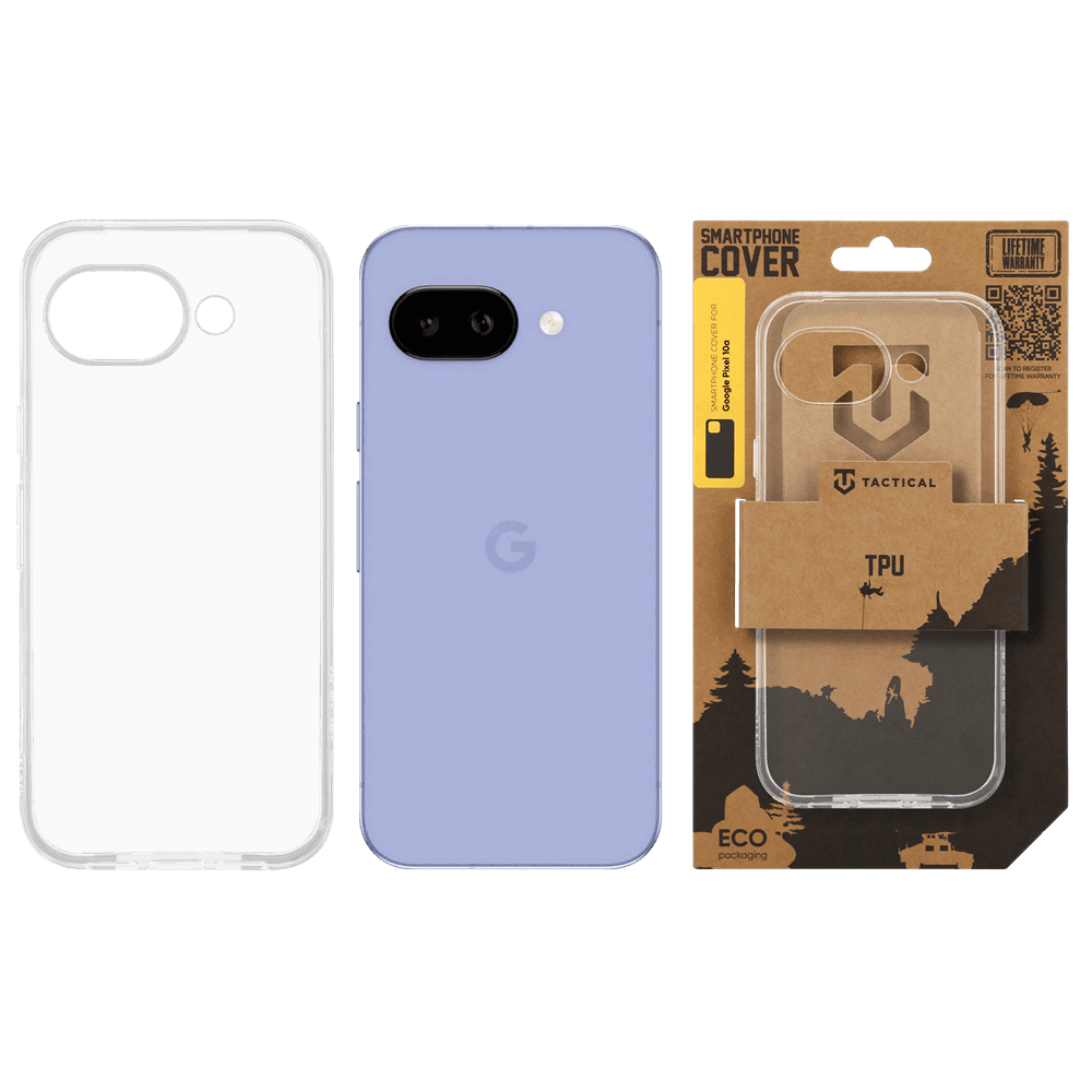Kryt Tactical TPU pro Google Pixel 10a průhledný - náhled 3