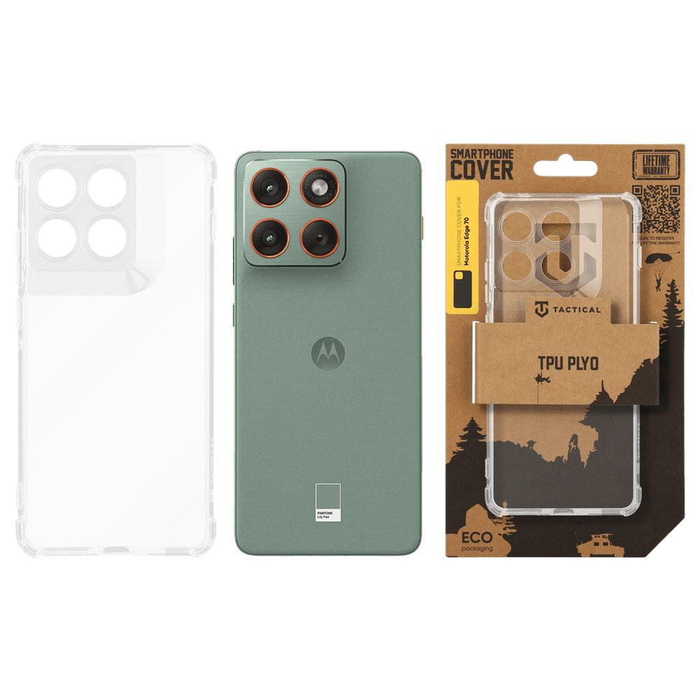 Kryt Tactical TPU Plyo pro Motorola Edge 70 průhledný - náhled 3