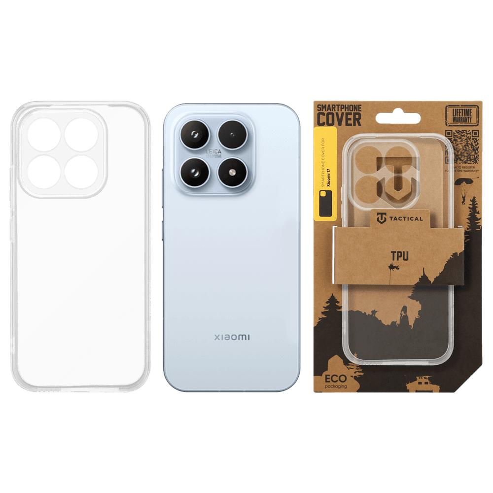 Kryt Tactical TPU pro Xiaomi 17 průhledný - náhled 3