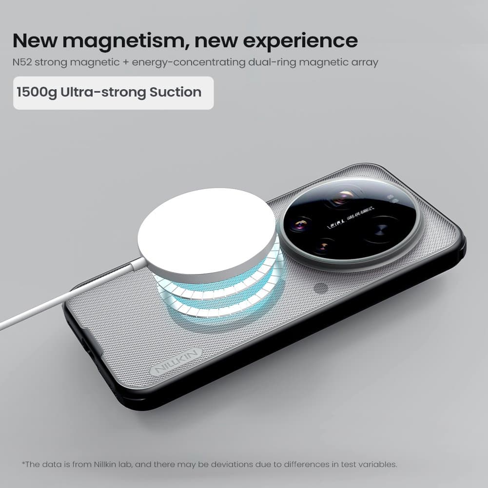 Zadní kryt Nillkin Super Frosted PRO Magnetic pro Xiaomi 17 Ultra průhledně černý - náhled 3