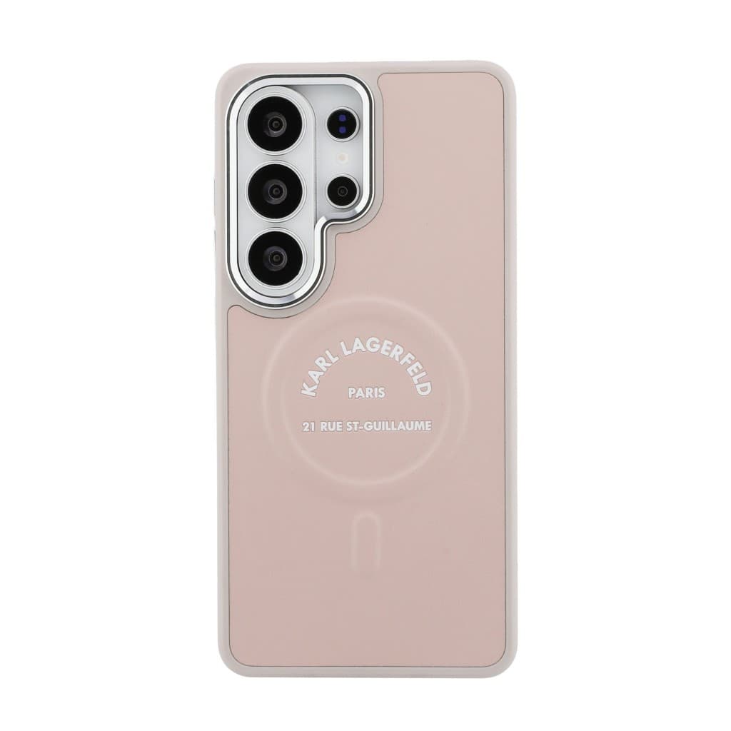 Zadní kryt Karl Lagerfeld PU RSG Logo Magnetic pro Samsung Galaxy S26 Ultra růžový - náhled 3