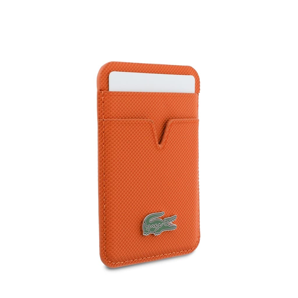 Peněženka Lacoste PU Iconic Petit Pique MagSafe oranžová - náhled 3