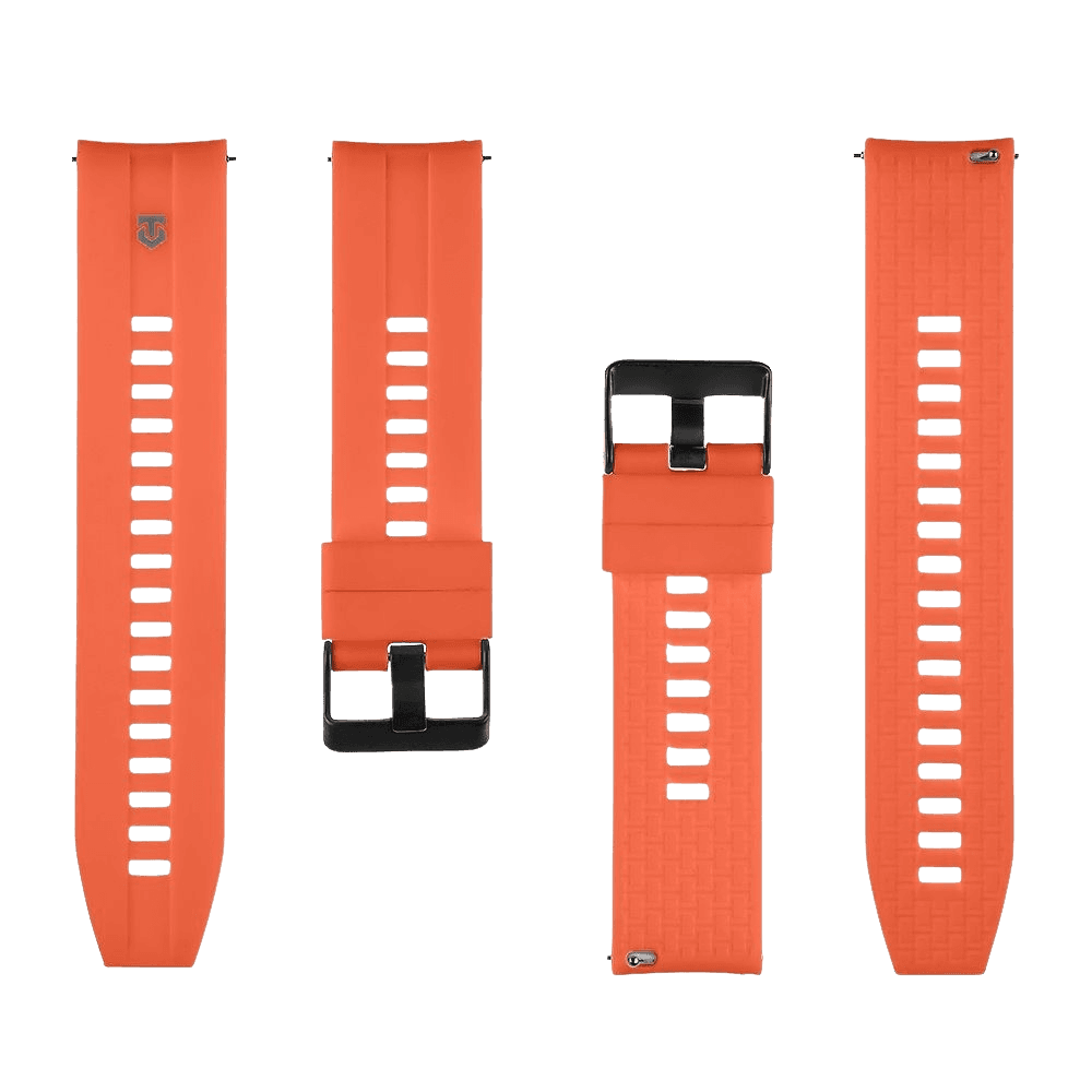 Silikonový řemínek Tactical Quick Release 24mm oranžový - náhled 3