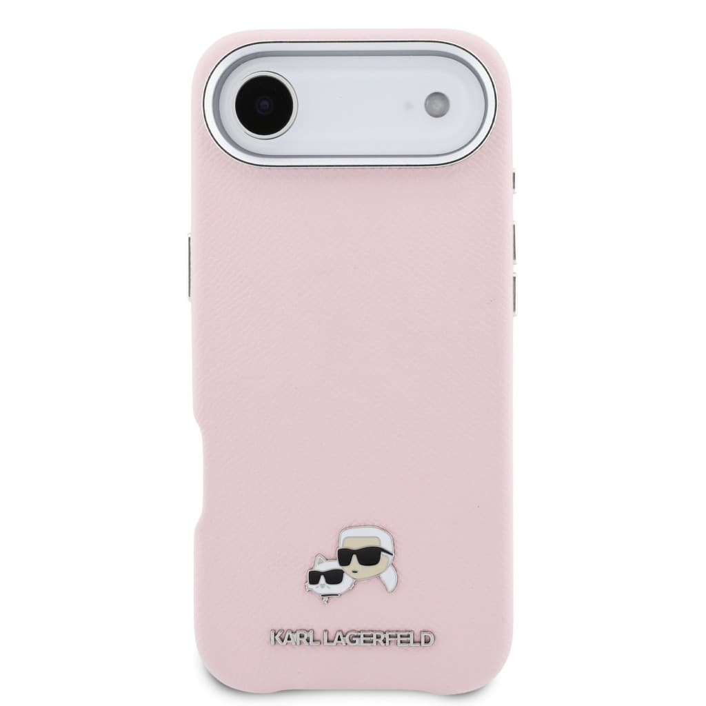 Zadní kryt Karl Lagerfeld PU Karl and Choupette Heads Pins MagSafe pro iPhone Air růžový - náhled 3