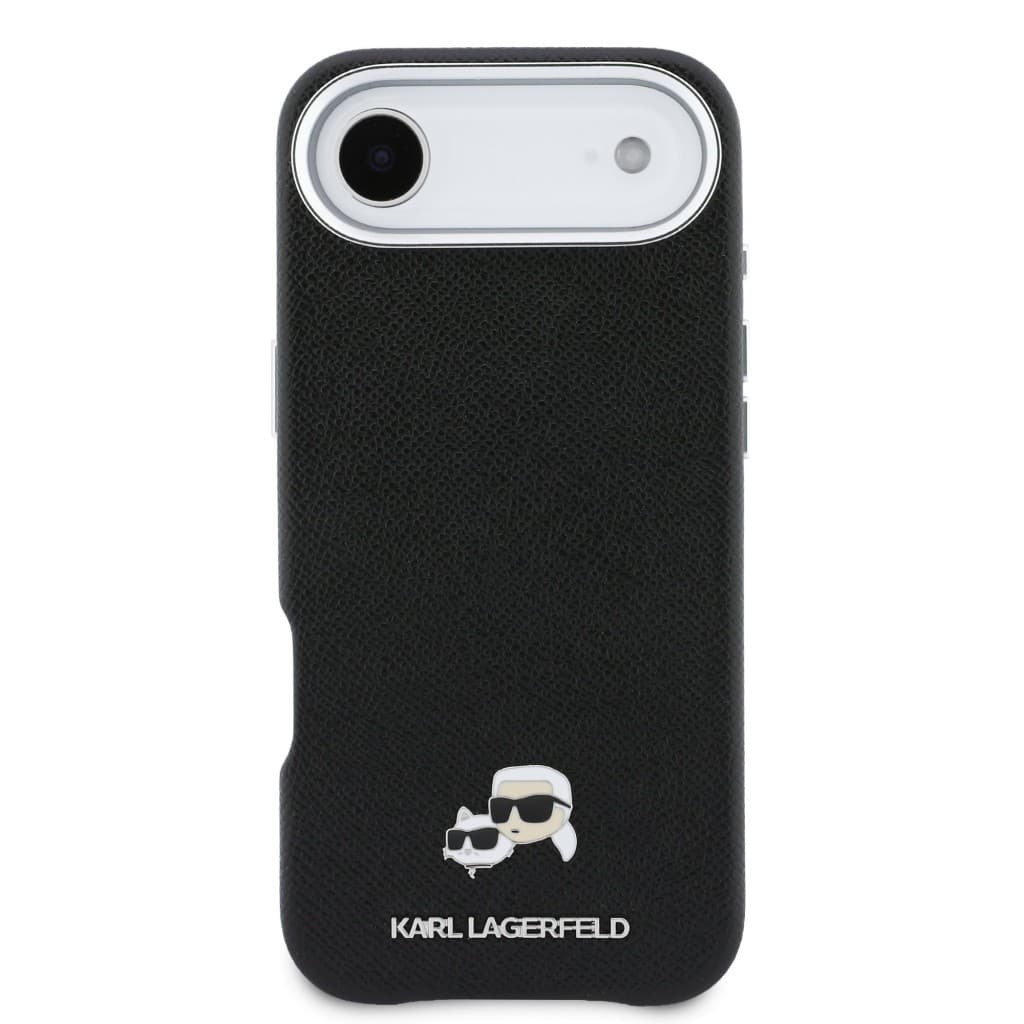 Zadní kryt Karl Lagerfeld PU Karl and Choupette Heads Pins MagSafe pro iPhone Air černý - náhled 3