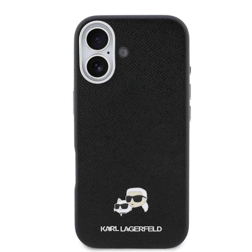 Zadní kryt Karl Lagerfeld PU Karl and Choupette Heads Pins MagSafe pro iPhone 17 černý - náhled 3