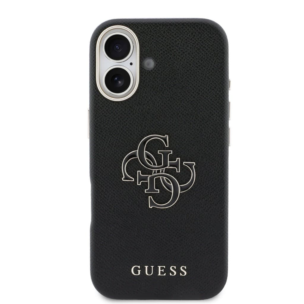 Zadní kryt Guess PU Resin Logo pro iPhone 17 černý - náhled 3