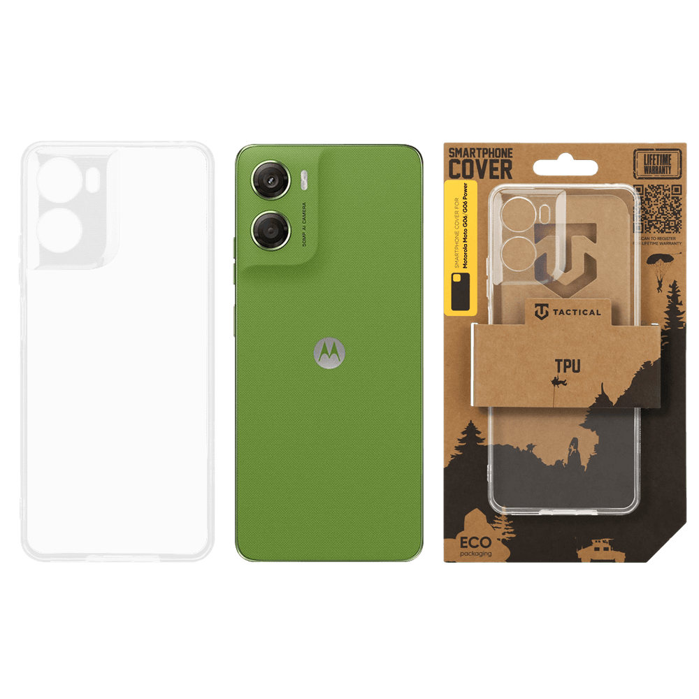 Kryt Tactical TPU pro Motorola Moto G06/G06 Power průhledný - náhled 3
