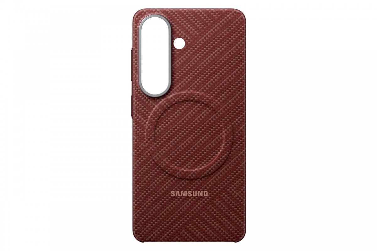 Kryt magnetický Samsung Carbon (EF-KS942SRE) pro Galaxy S26 korálově červený - náhled 3