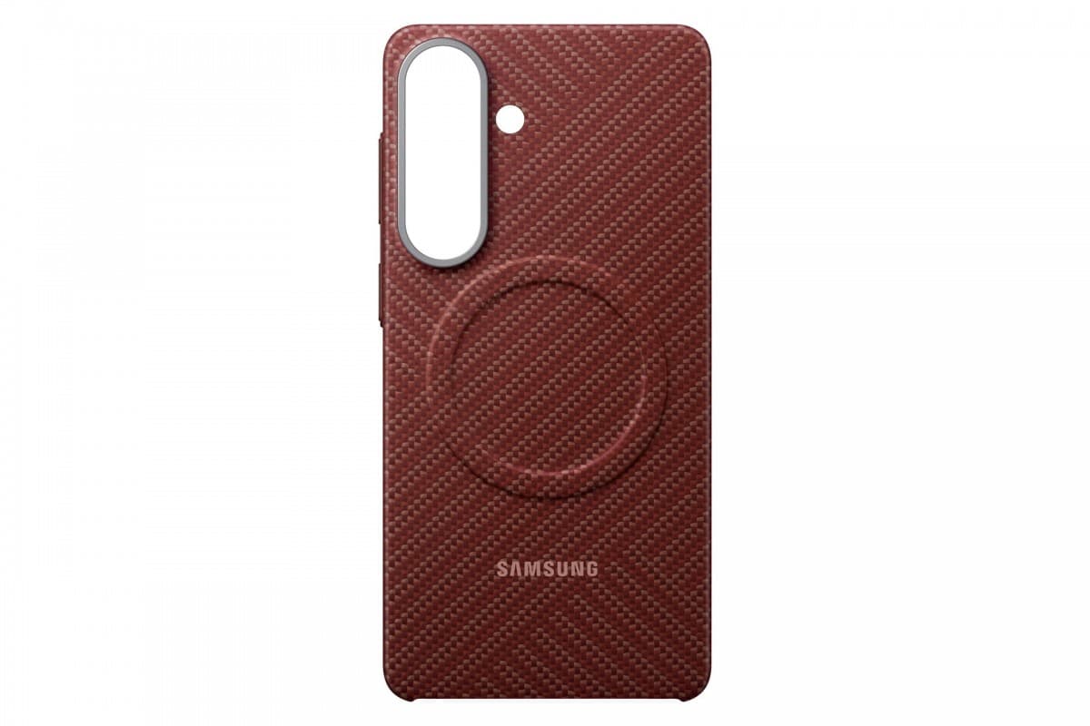 Kryt magnetický Samsung Carbon (EF-KS947SRE) pro Galaxy S26+ korálově červený - náhled 3