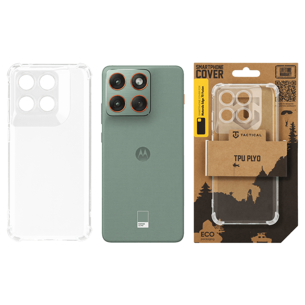 Kryt TPU Tactical Plyo pro Motorola Edge 70 Fusion průhledný - náhled 3