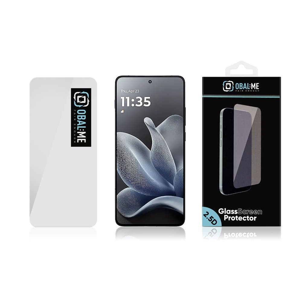 Tvrzené sklo OBAL:ME 2.5D pro Motorola Edge 70 transparentní - náhled 3