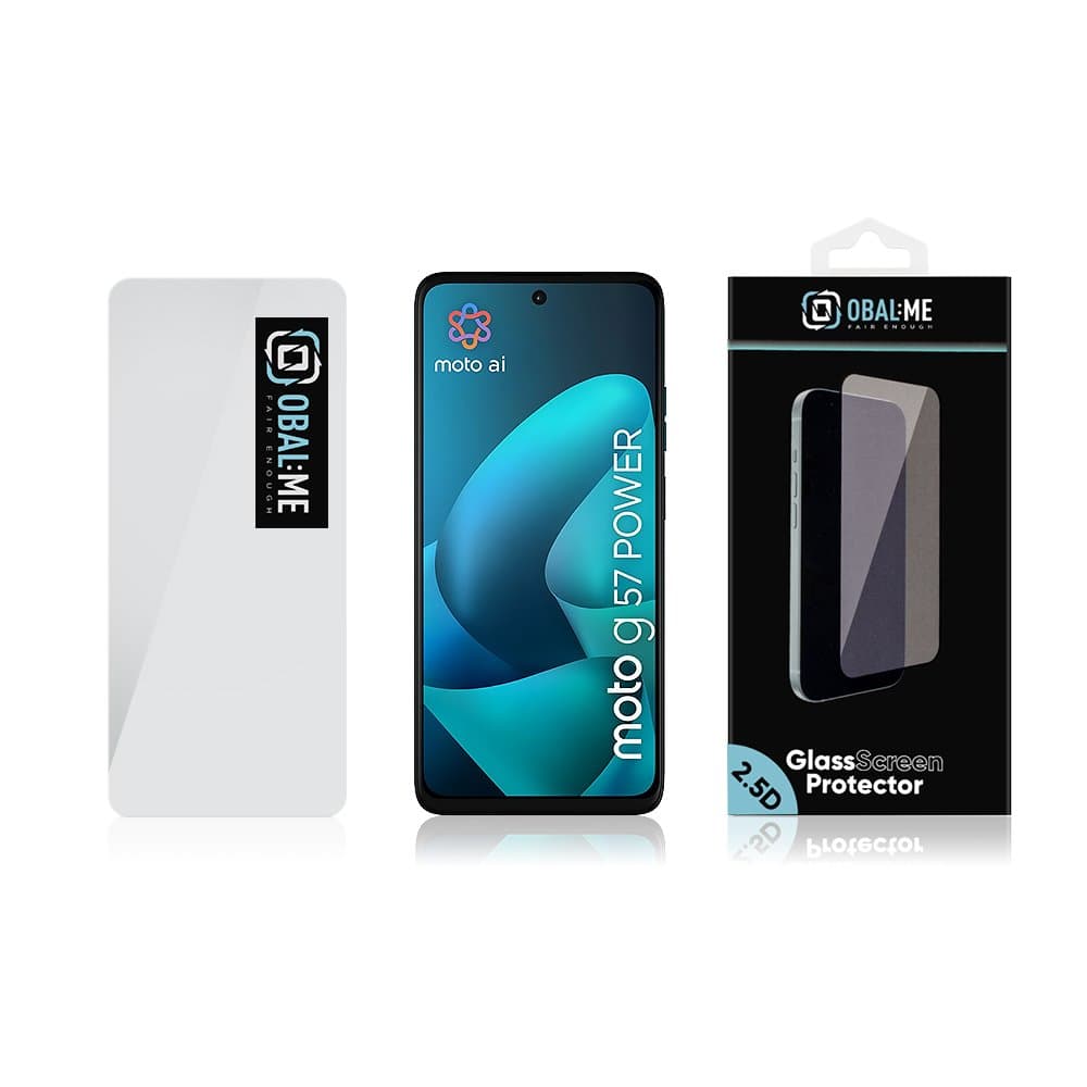 Tvrzené sklo OBAL:ME 2.5D pro Motorola G57 Power transparentní - náhled 3