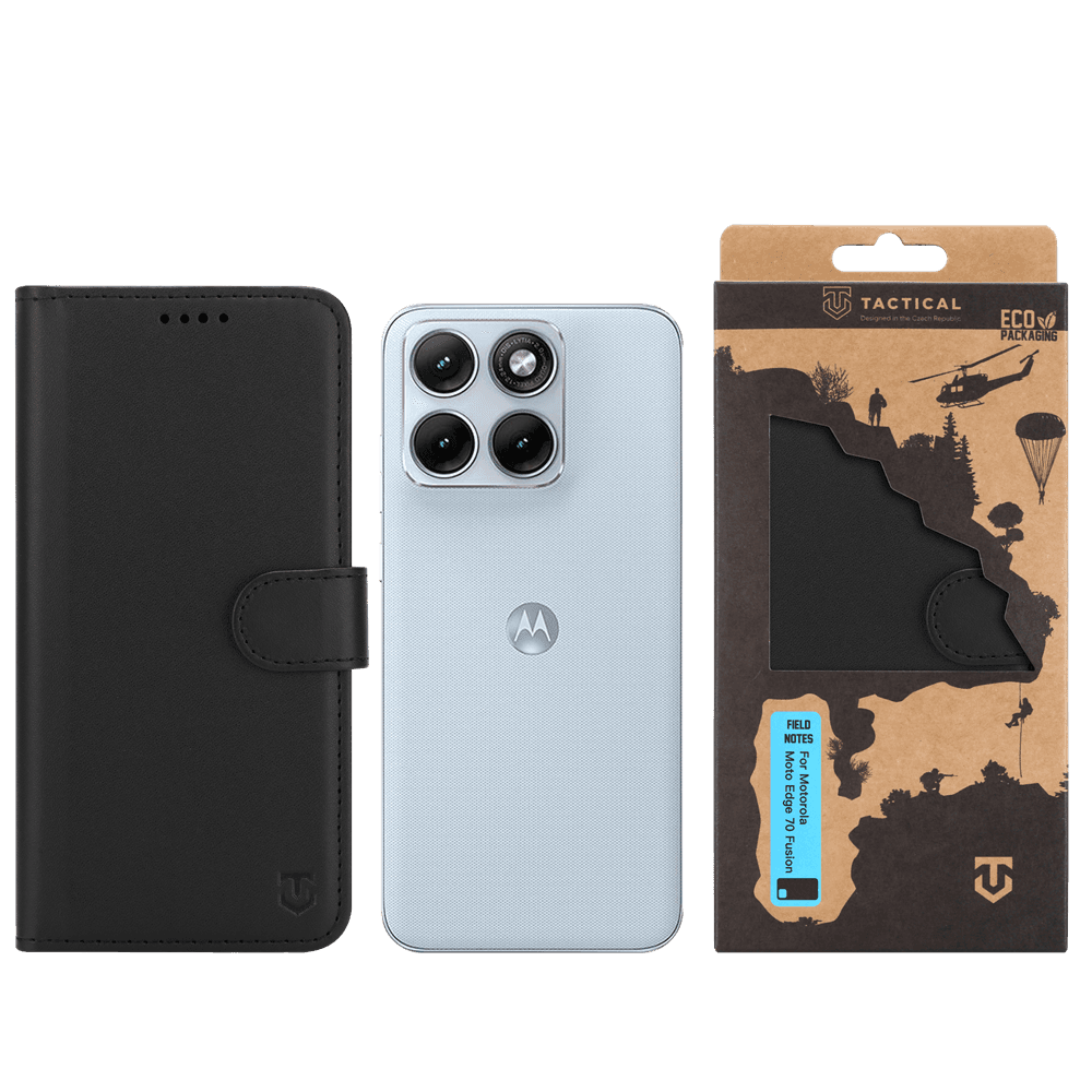 Pouzdro Tactical Field Notes pro Motorola Edge 70 Fusion černé - náhled 3
