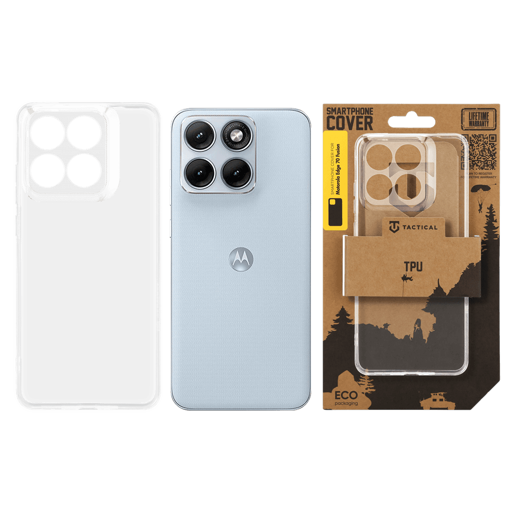 Kryt Tactical TPU pro Motorola Edge 70 Fusion transparentní - náhled 3