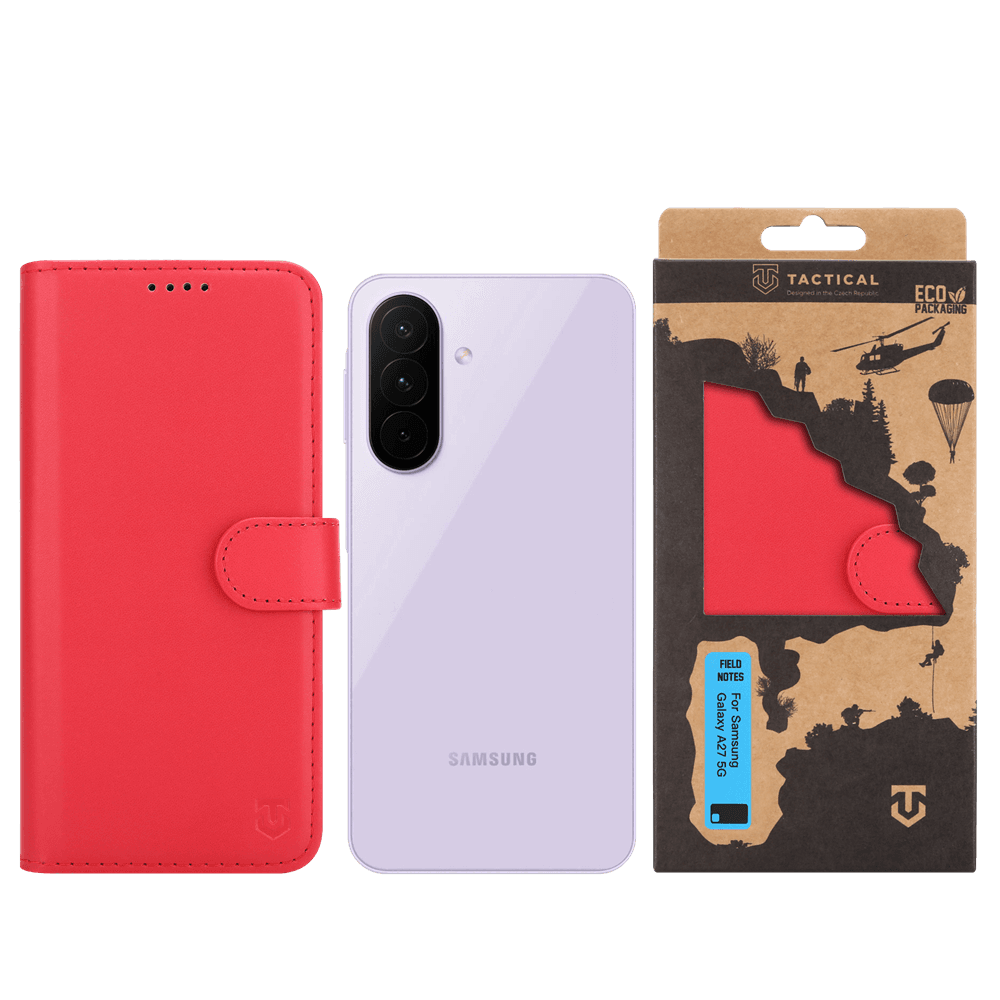 Pouzdro Tactical Field Notes pro Samsung Galaxy A27 5G červené - náhled 3
