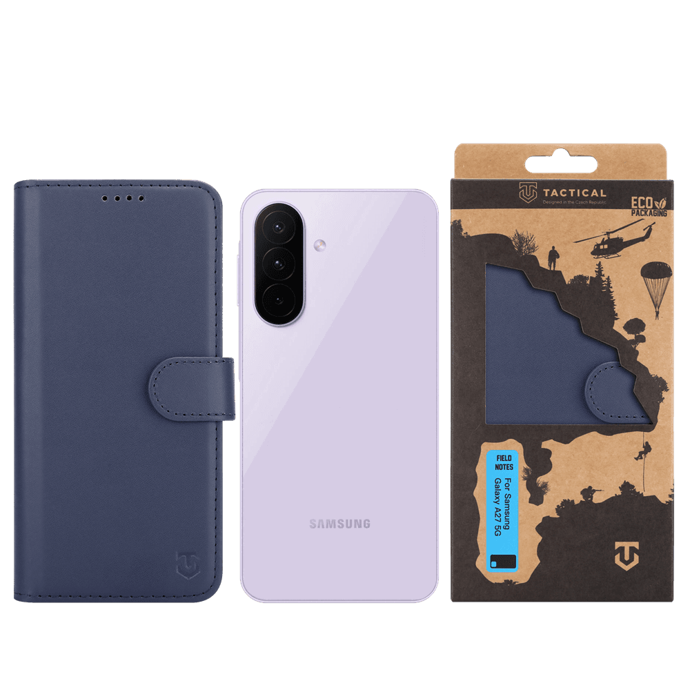 Pouzdro Tactical Field Notes pro Samsung Galaxy A27 5G modré - náhled 3