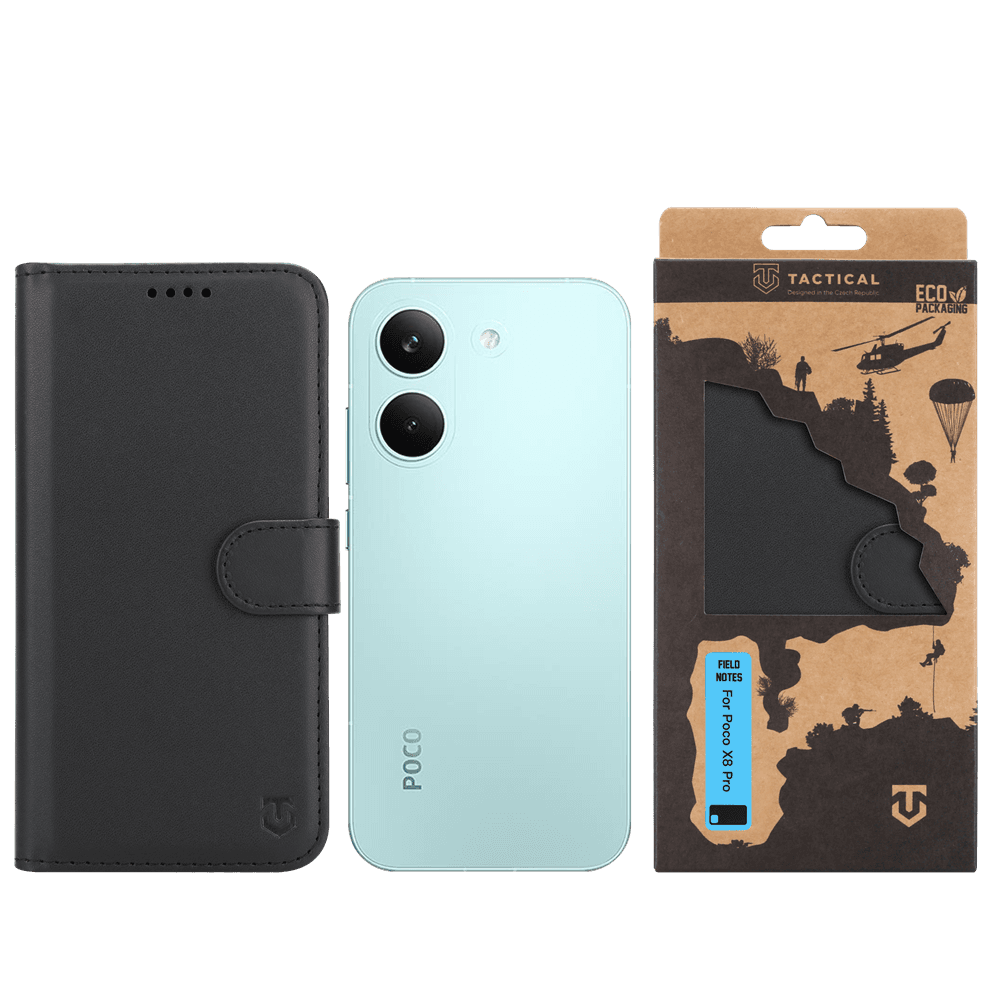 Pouzdro Tactical Field Notes pro Poco X8 Pro černé - náhled 3