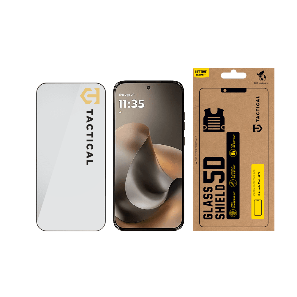 Sklo tvrzené Tactical Glass Shield 5D pro Motorola Moto G77 černé - náhled 3