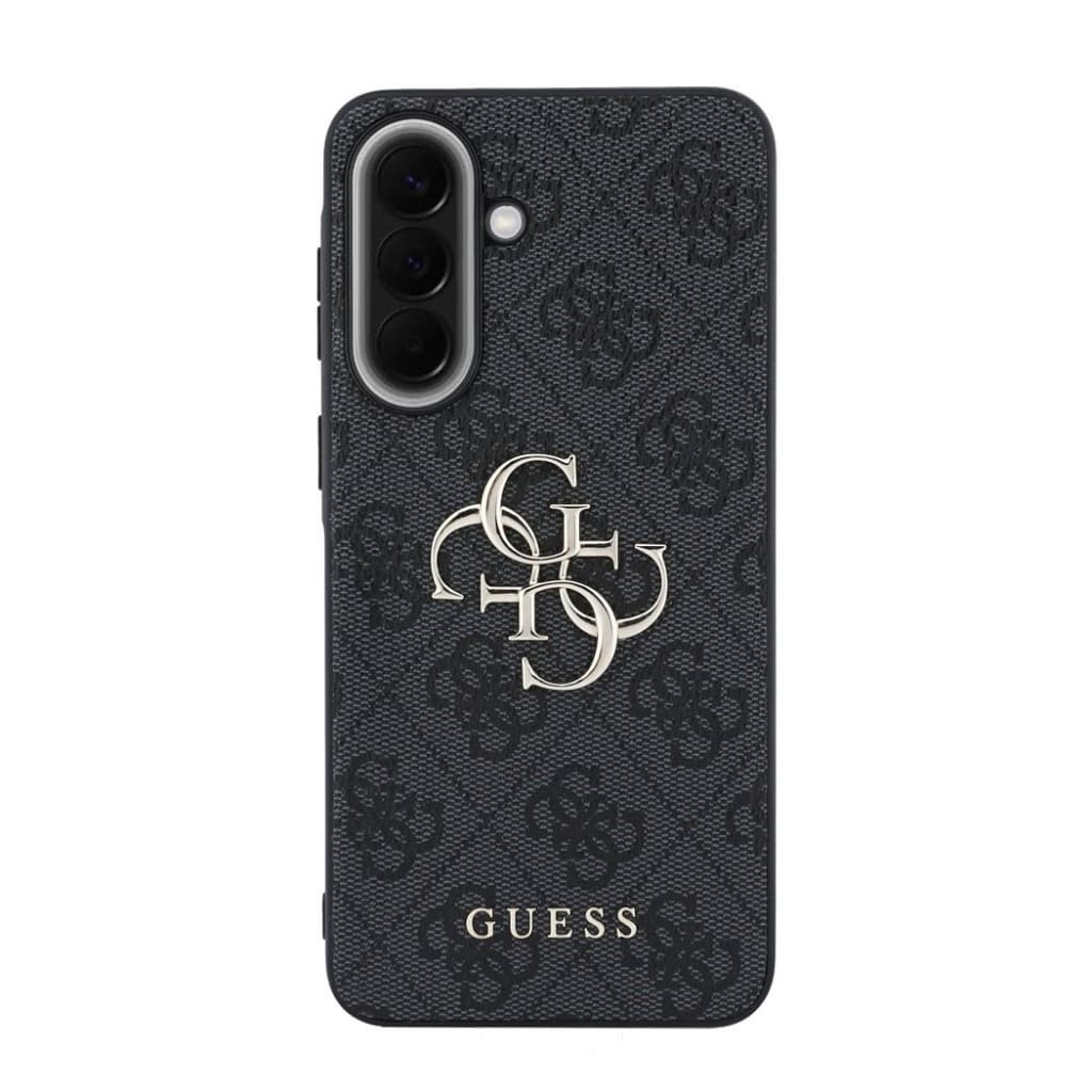 Kryt Guess PU 4G Metal Logo pro Samsung Galaxy A57 šedý - náhled 3