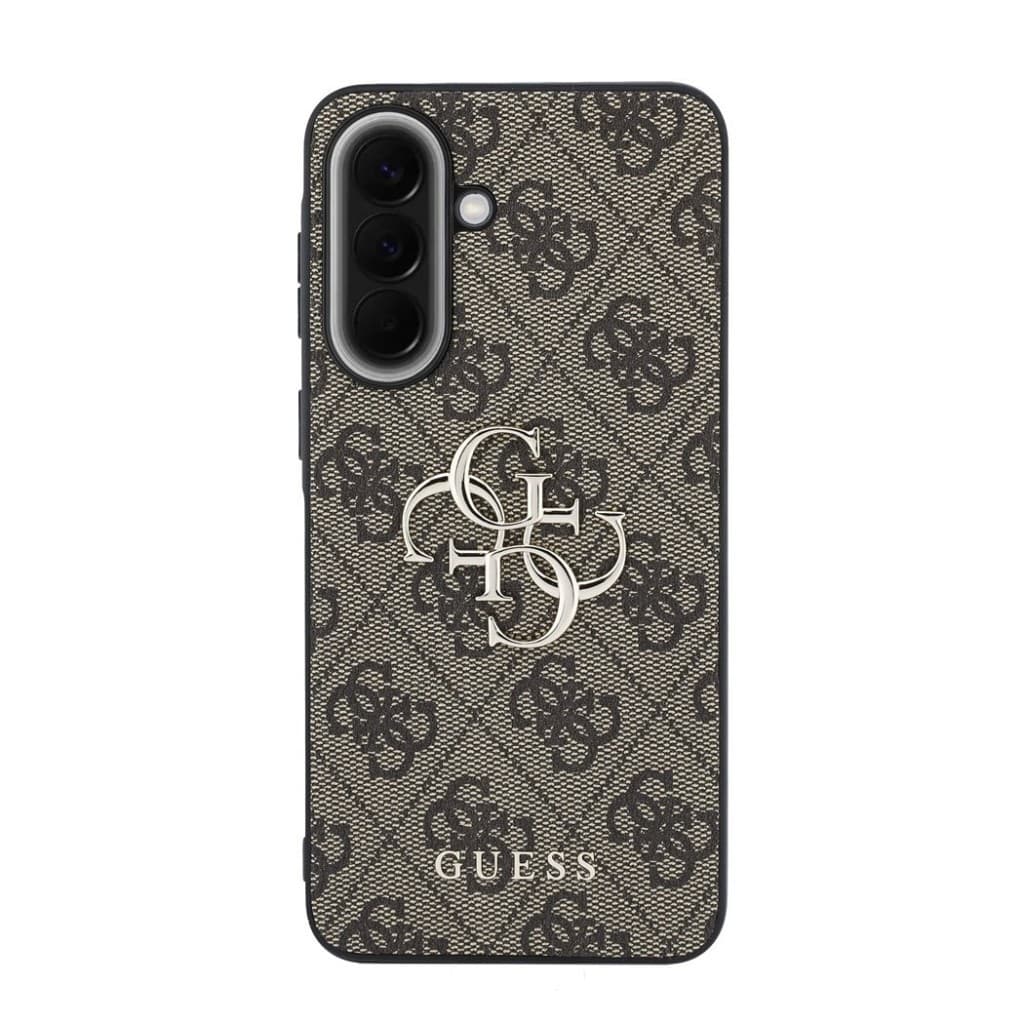 Kryt Guess PU 4G Metal Logo pro Samsung Galaxy A57 hnědý - náhled 3