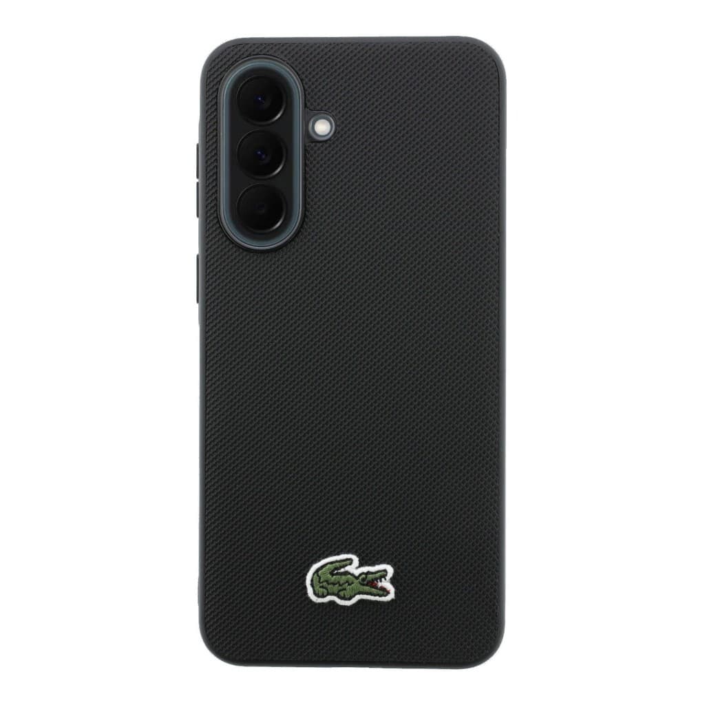 Kryt Lacoste Iconic Petit Pique Woven Logo MagSafe pro Samsung Galaxy A37 černý - náhled 3