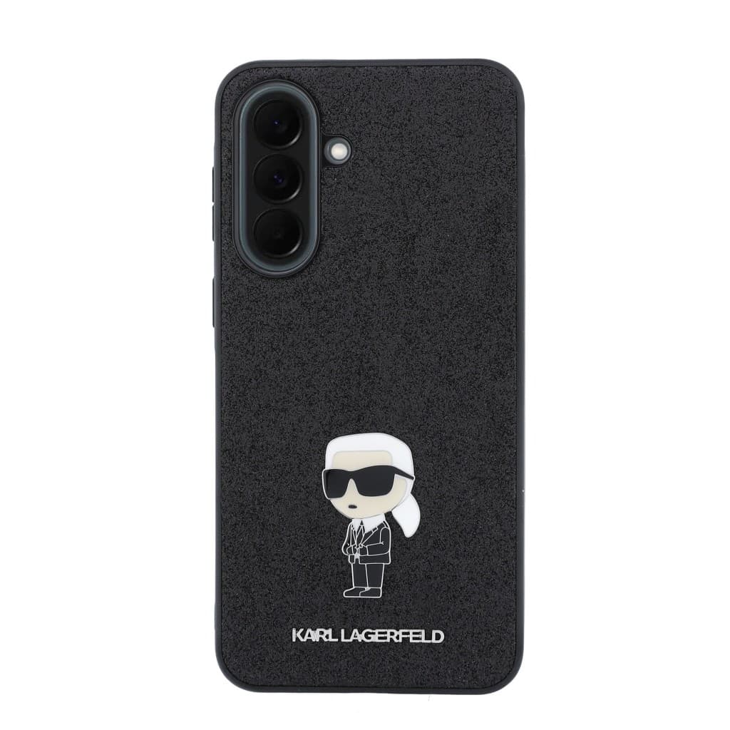 Kryt Karl Lagerfeld Fixed Glitter Metal Ikonik pro Samsung Galaxy A37 černý - náhled 3