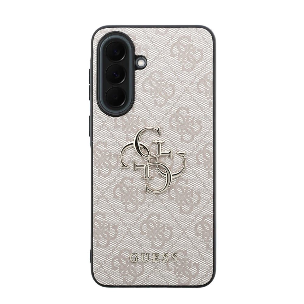 Kryt Guess PU 4G Metal Logo pro Samsung Galaxy A37 růžový - náhled 3