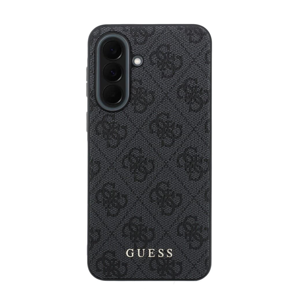 Kryt Guess PU 4G Metal Classic Logo pro Samsung Galaxy A37 šedý - náhled 3