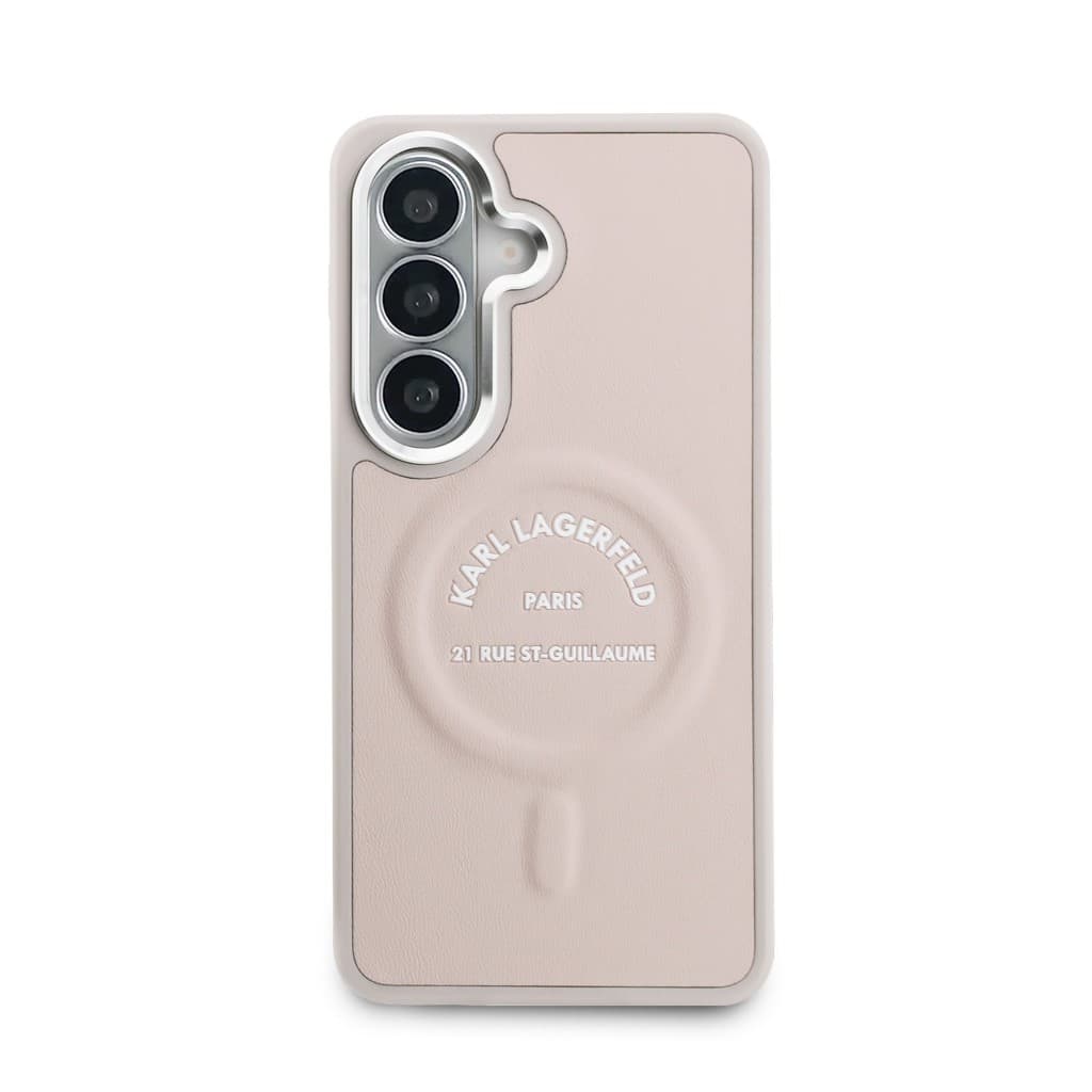 Zadní kryt Karl Lagerfeld PU RSG Logo Magnetic pro Samsung Galaxy S26+ růžový - náhled 3