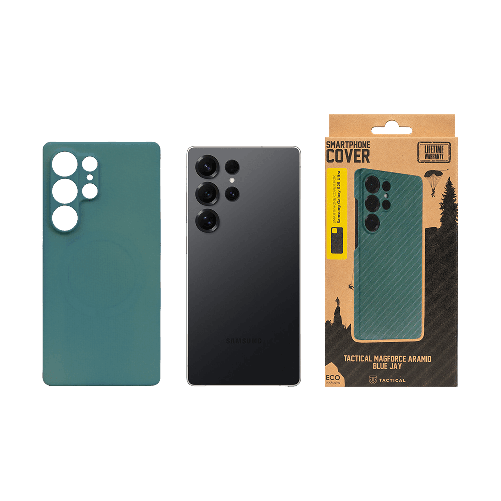 Kryt Tactical MagForce Aramid pro Samsung Galaxy S25 Ultra modrý - náhled 3